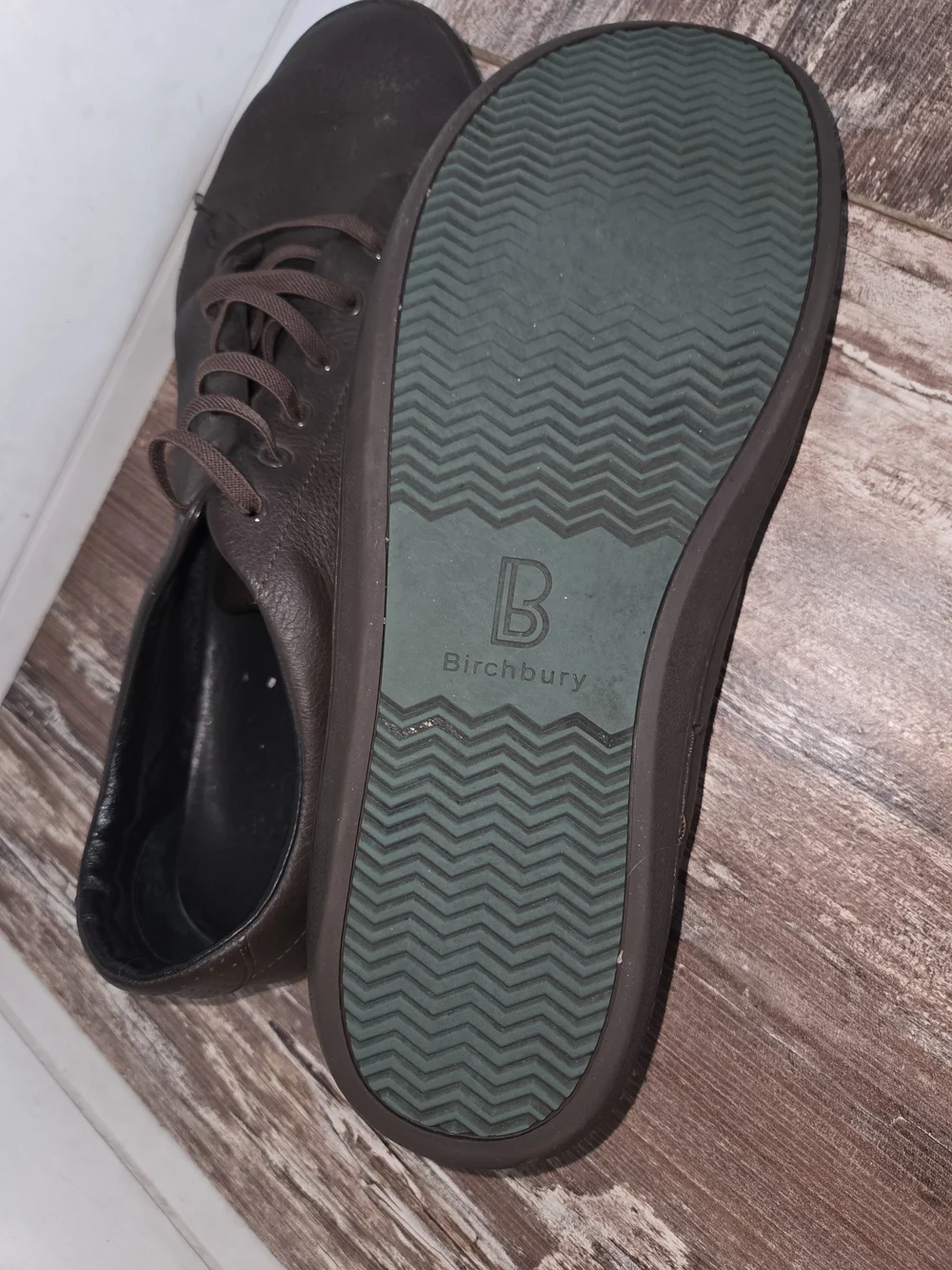 Men's Casual Lace-Up Leather Sneakers - Brown